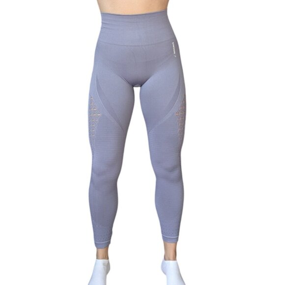 Gymshark Light Purple Energy Seamless Leggings Women Size Small - Picture 1 of 7